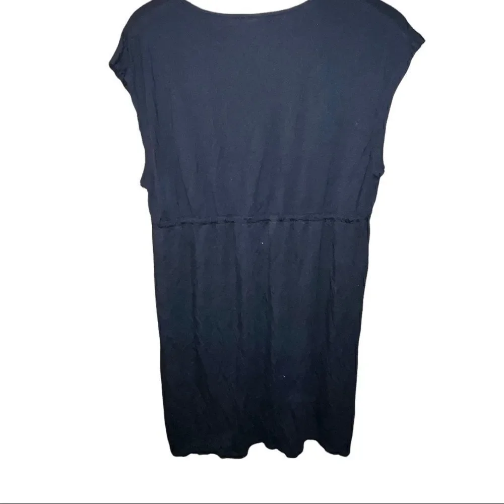 ‎Merona black v-neck beach cover up with drawstring waist size medium